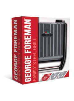 Russell Hobbs Electric Indoor Grill Medium, Stainless Steel Family Grill 1650 W 25041 Grey/Silver  - Image 2