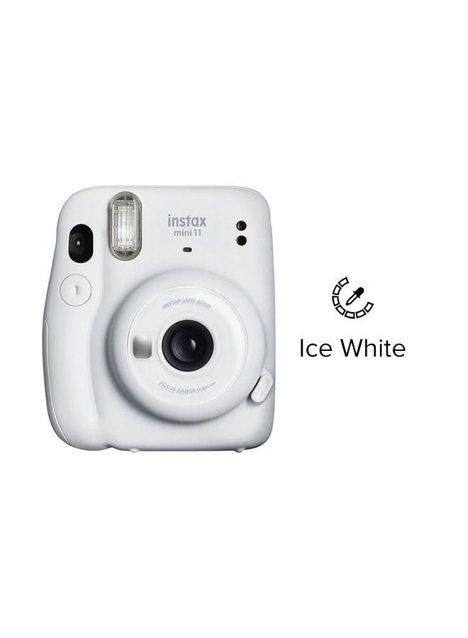 FUJIFILM - Instax Mini 11 Instant Film Camera With Pack Of 10 Film Ice White - Image 1