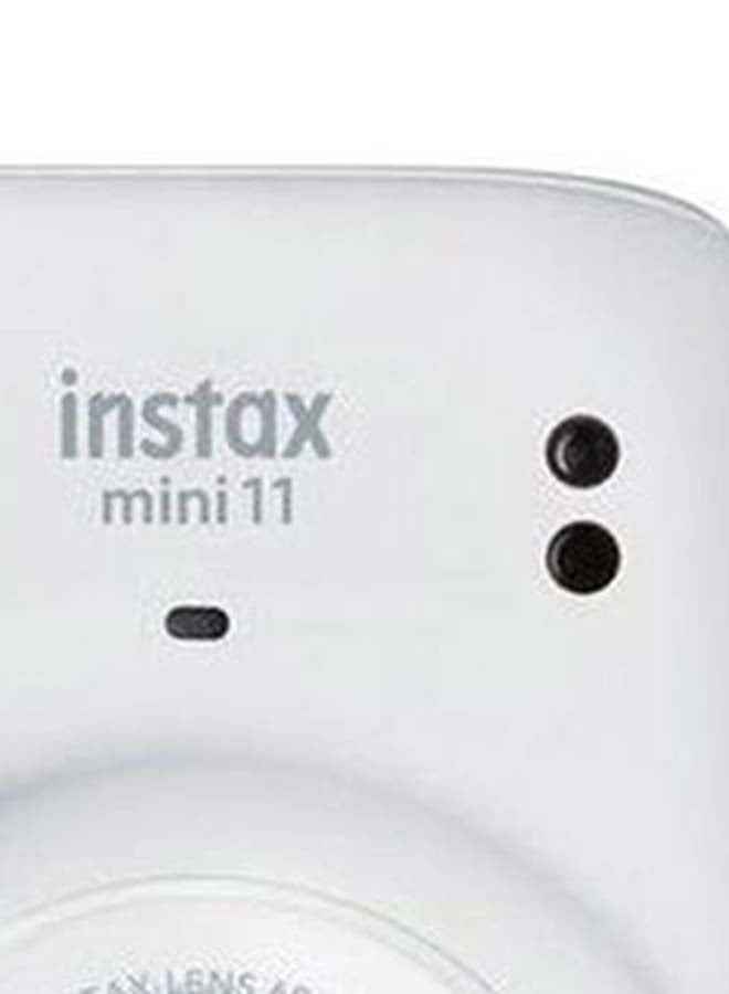 FUJIFILM - Instax Mini 11 Instant Film Camera With Pack Of 10 Film Ice White - Image 1
