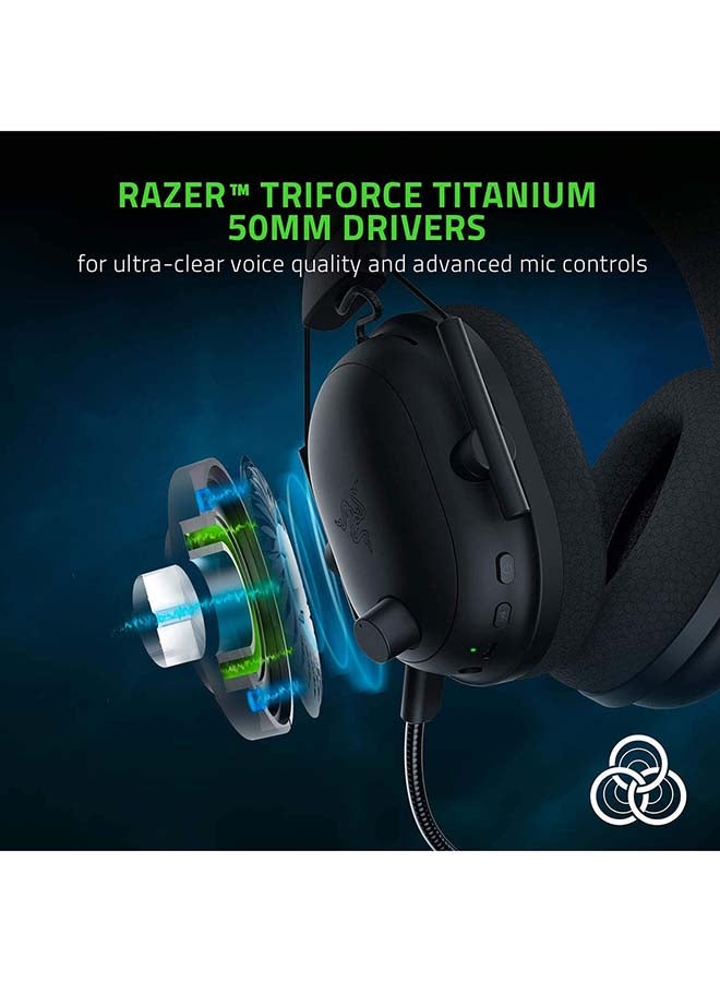 RAZER - Razer BlackShark V2 Pro Wireless Gaming Headset: THX 7.1 Spatial Surround Sound - 50mm Drivers - Detachable Mic - for PC, PS5, PS4, Switch, Black - Image 1