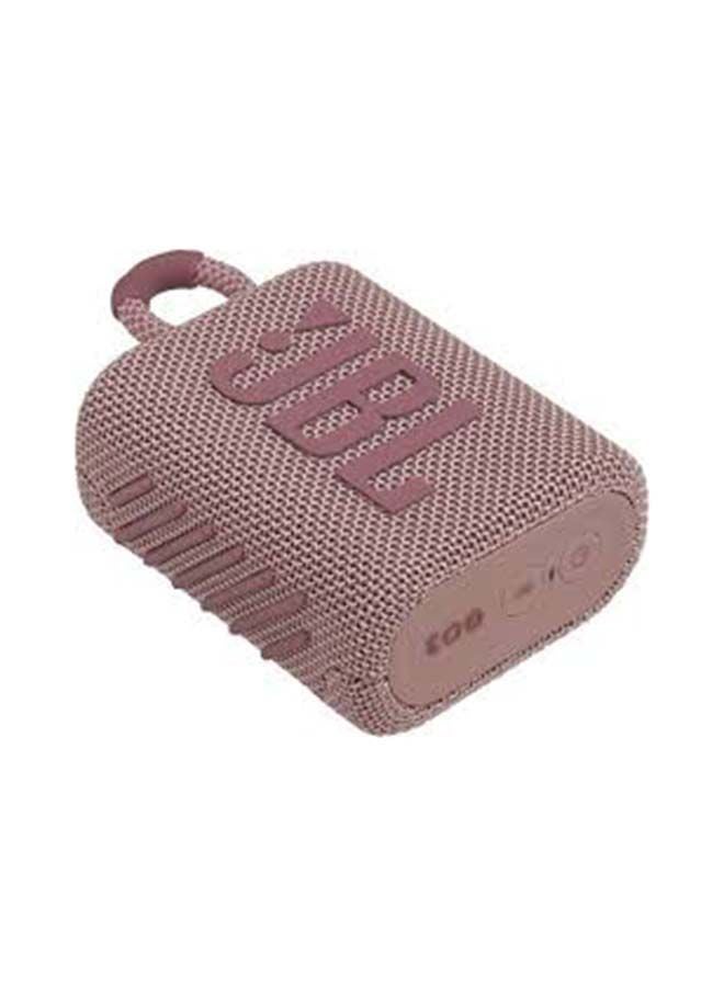 JBL Go 3 Portable Wireless Speaker, High Quality Sound - 5H Battery - Ipx Waterproof - Audio Cable Input Pink  - Image 5