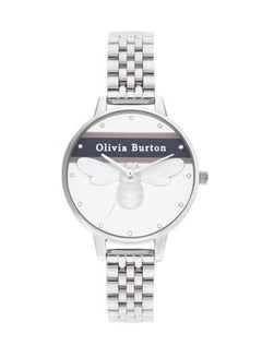 OLIVIA BURTON Women's Varsity  White & Bee & Stone Dial Watch - OB16VS07  - Image 1