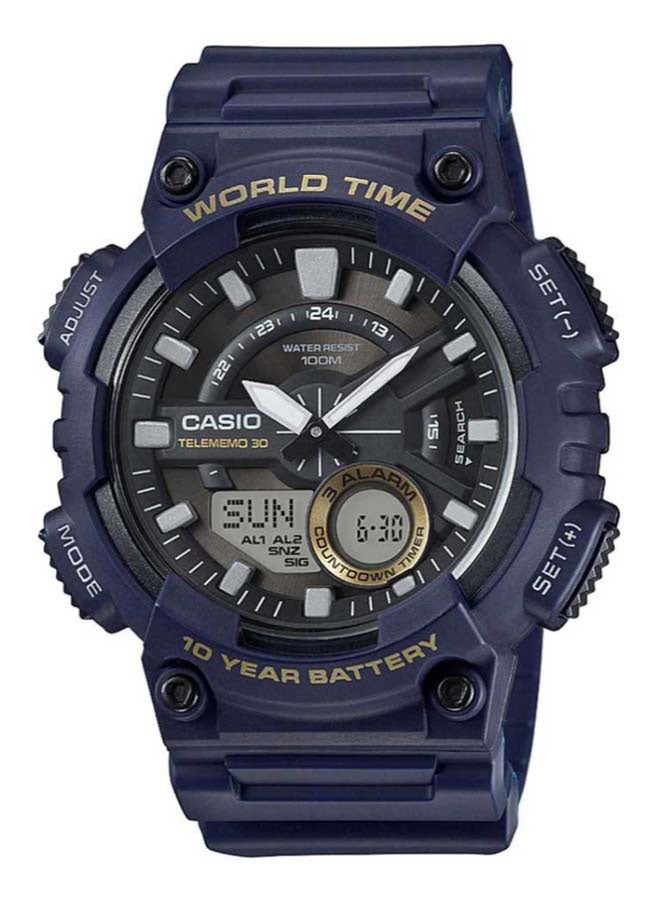 CASIO Men's Resin Analog And Digital Watch AEQ-110W-2AVDF  - Image 1
