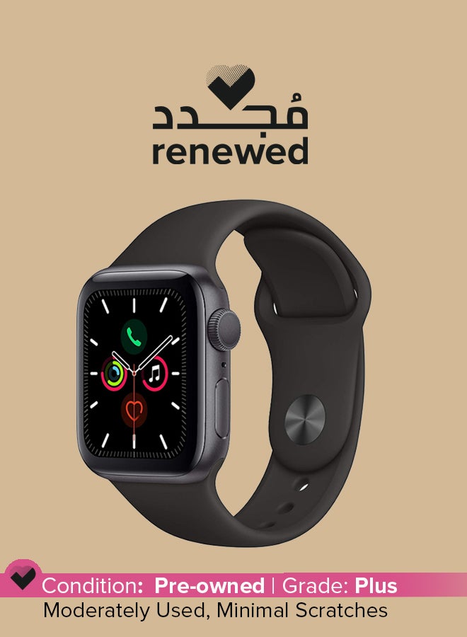 ابل  مجدد - ساعة سلسلة 5 GPS من الألمنيوم مع حزام رياضي 40 مم - Image 1