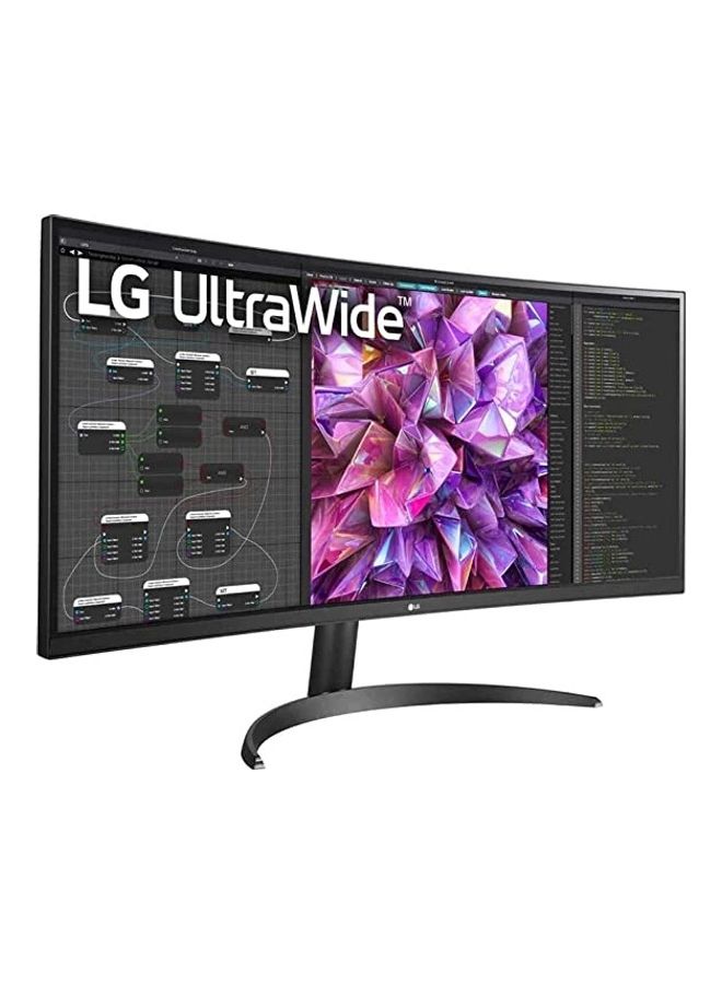 LG - 34WQ60C 34 Inch 21:9 Curved UltraWide QHD 3440 x 1440 IPS Monitor With HDMI 2.0,DisplayPortPorts And 1 x Display Port, Speakers Black - Image 1