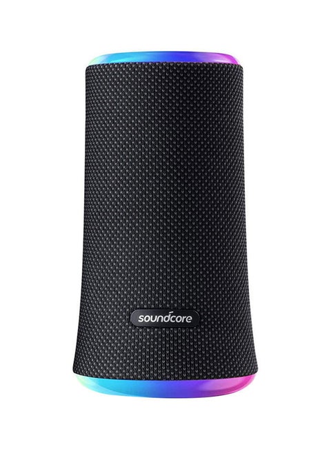 Flare 2 Bluetooth Speaker, with IPX7 Waterproof Protection and 360° Sound, 20W Wireless Speaker with PartyCast, EQ Adjustment, and 12-Hour Playtime Black
