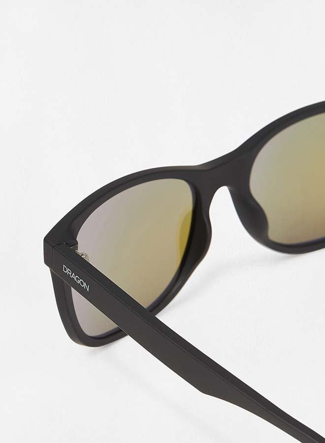 Dragon Men's Full Rim Injected Modified Rectangle Sunglasses DR EDEN LL ION-003-5618  - Image 2