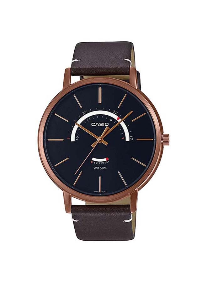 CASIO Men's Wrist Watch MTP-B105RL-1AVDF - 50 mm - Brown - Image 1