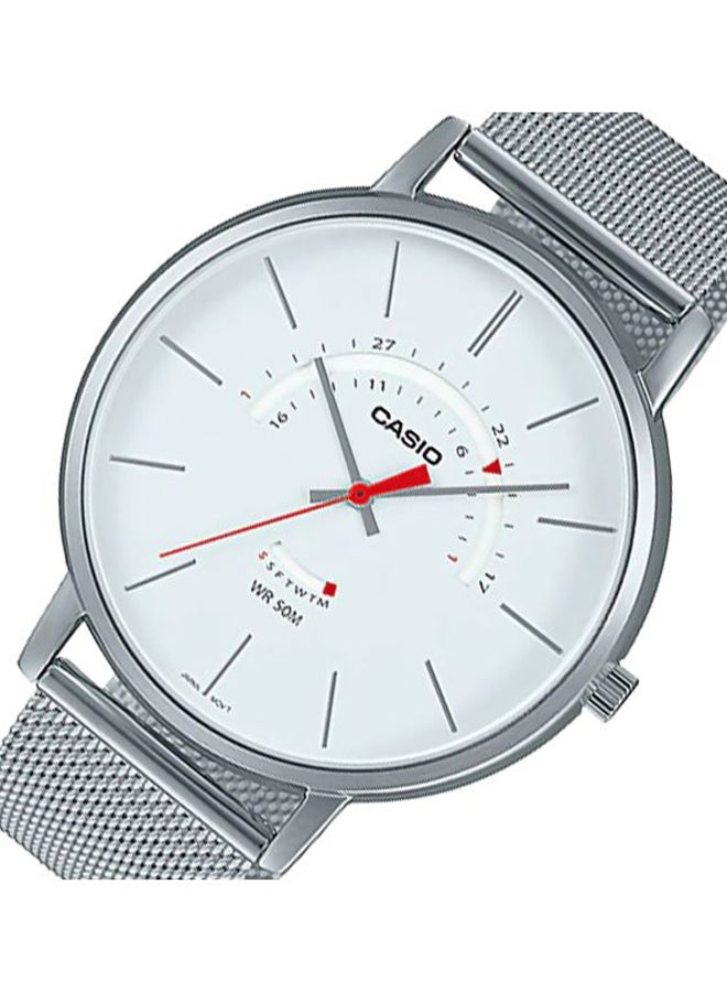 كاسيو ساعة يد طراز MTP-B105M-7AVDF - 50 مم - فضي للرجال - Image 4