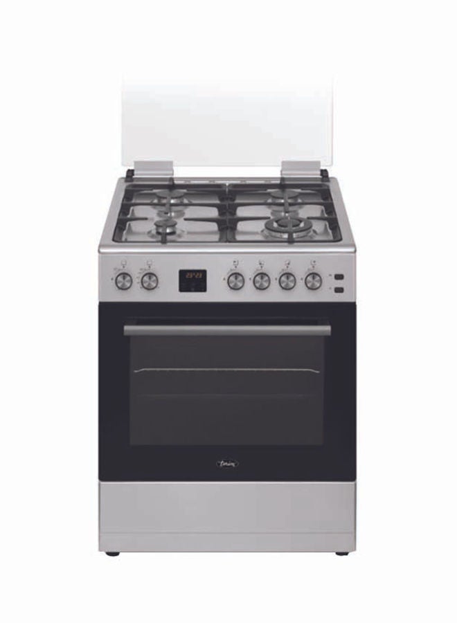 terim - 4 Burner Gas Cooker 60 x 60 cm, Combination Cooker, 1 year Warranty TERGE66ST Silver - Image 1