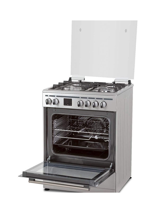 terim - 4 Burner Gas Cooker 60 x 60 cm, Combination Cooker, 1 year Warranty TERGE66ST Silver - Image 1