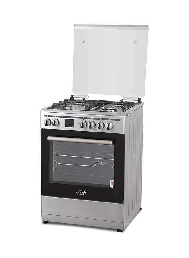 terim - 4 Burner Gas Cooker 60 x 60 cm, Combination Cooker, 1 year Warranty TERGE66ST Silver - Image 1