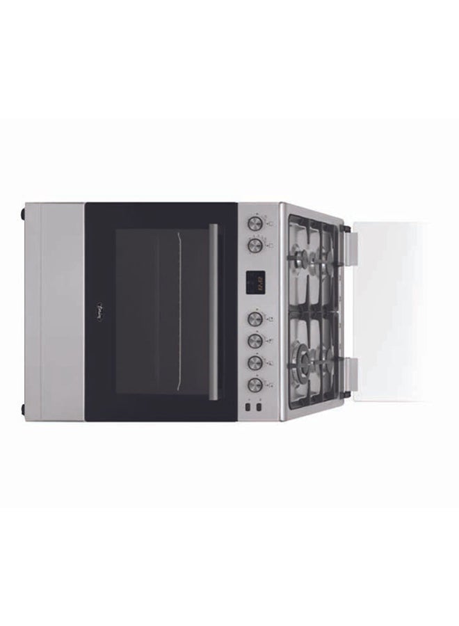 terim - 4 Burner Gas Cooker 60 x 60 cm, Combination Cooker, 1 year Warranty TERGE66ST Silver - Image 1