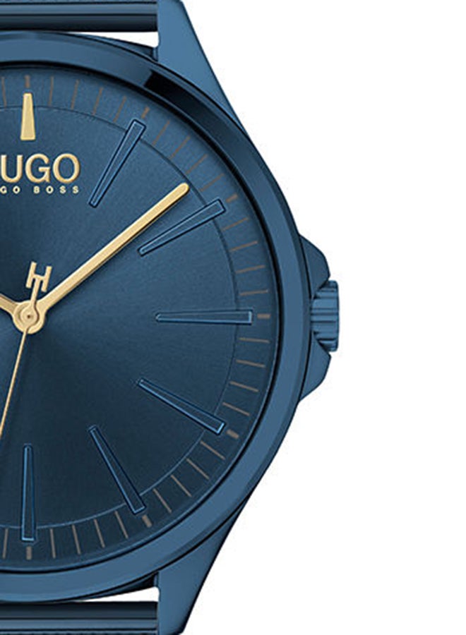 HUGO BOSS Men's #Smach Blue Dial Watch- 1530136 - Image 4