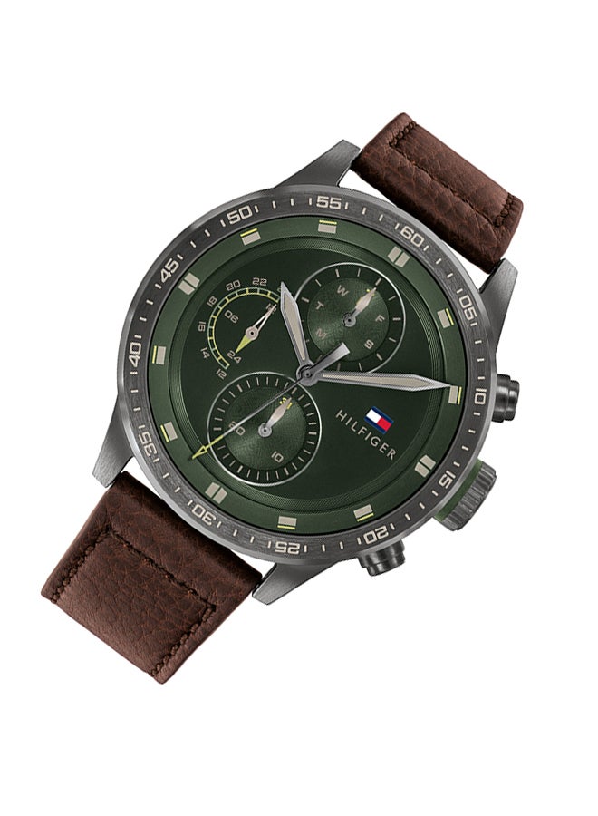 TOMMY HILFIGER Men's Trent Green Dial Watch- 1791809  - Image 4