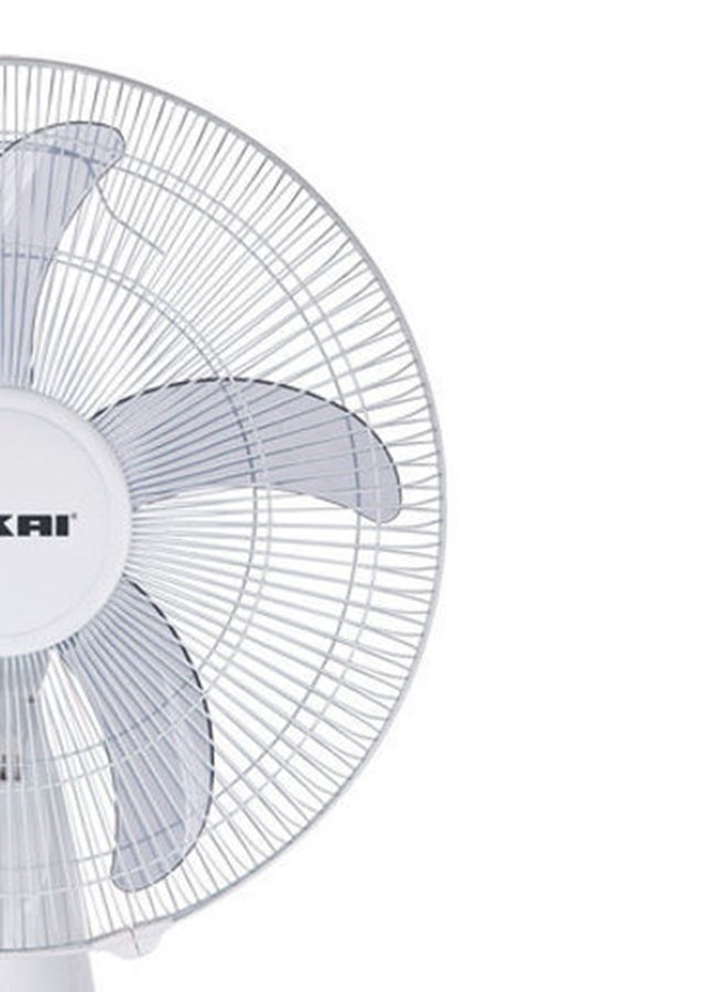 NIKAI - 16 Inch Wall Fan with Remote, T Class Copper Motor, 5 AS Knife Blades - 120° Grill, 3 Speed Control, 7.5 Hours Timer, Energy-Efficient, Ideal For Office, And Home 45 W NWF1636RT1 White - Image 1