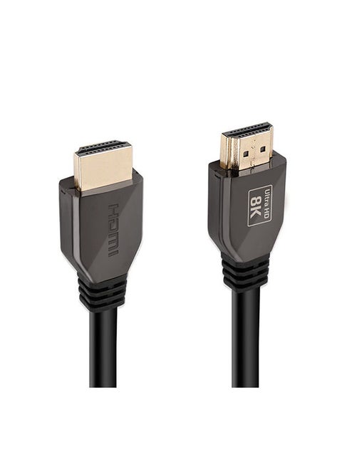 Promate HDMI Cable 8K 3 Meter, High-Speed Cable with 48Gbps Transfer Speed, 3D Support, Tangle-Free Cord and Enhanced Audio Return Channel (eARC) for Apple TV, Netflix, ProLink8K-300 Black