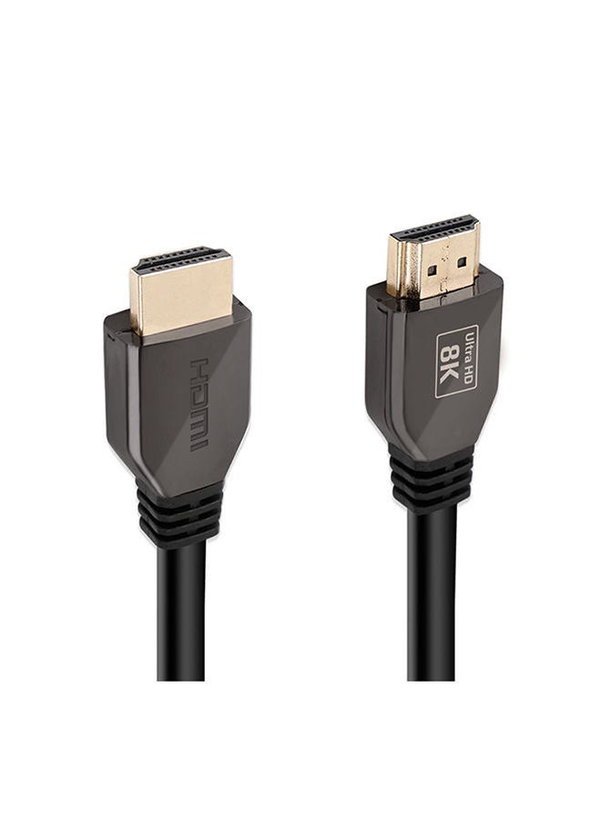 PROMATE - Promate HDMI Cable 8K 3 Meter, High-Speed Cable with 48Gbps Transfer Speed, 3D Support, Tangle-Free Cord and Enhanced Audio Return Channel (eARC) for Apple TV, Netflix, ProLink8K-300 Black - Image 1