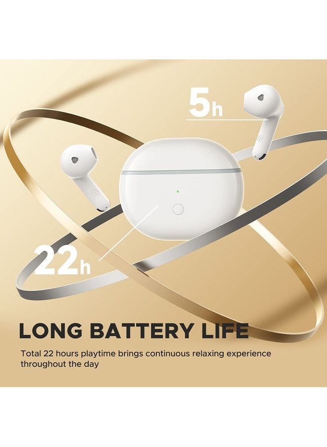 SoundPEATS Air3 Deluxe Wireless Earbuds Bluetooth  Earphones With 4 Microphones And For Clear Calls White  - Image 3