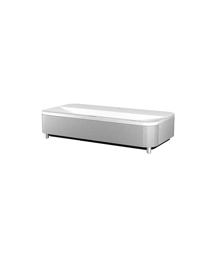 EPSON - Super-Ultra-Short-Throw Projector, Smart Laser Projection TV, 4,000 Lumen Brightness, 2,500,000:1 Contrast Ratio, 3LCD Technology EH-LS800W White - Image 1