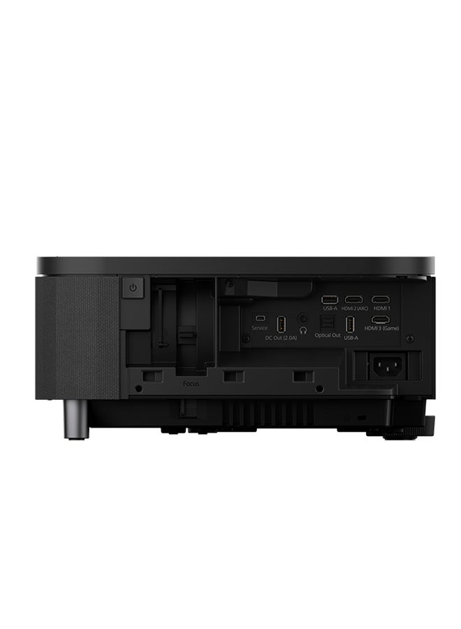 EPSON - Super-Ultra-Short-Throw Projector, Smart Laser Projection TV, 4,000 Lumen Brightness, 2,500,000:1 Contrast Ratio, 3LCD Technology EH-LS800B Black - Image 1