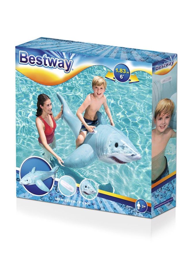 Inflatable Shark Pool Float 183x102cm