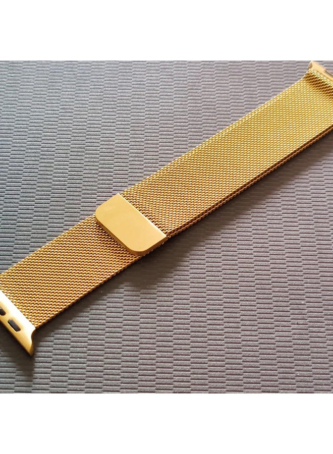 MARGOUN - Replacement  Band For Apple Watch 42mm Gold - Image 1