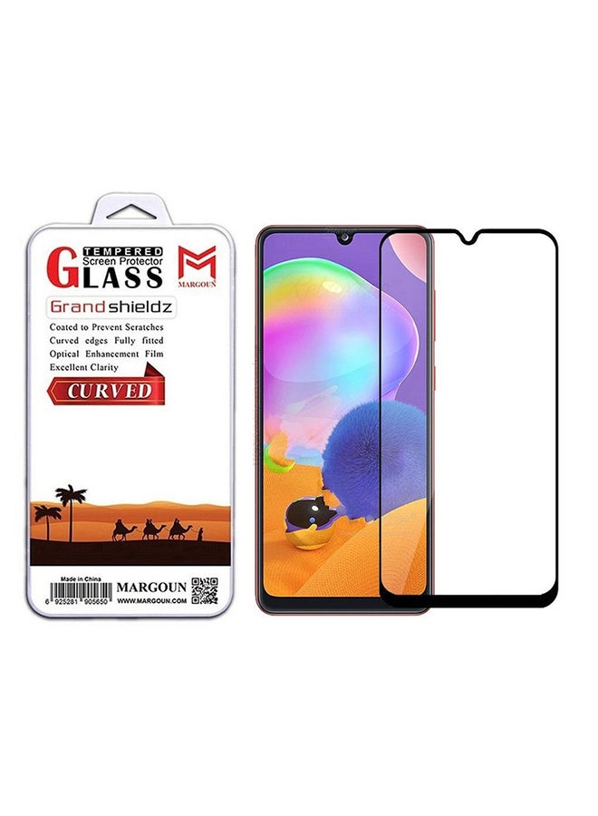 MARGOUN Grand Shieldz Tempered Glass Screen Protector For Samsung Galaxy A31 Black/Clear - Image 1
