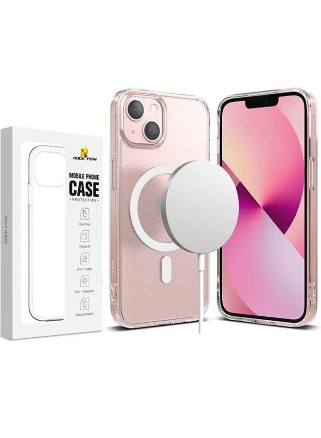 Rock Pow Magnetic Translucent Hard Frost Cover For iPhone 13 Mini Case with MagSafe Matte Clear - Image 1