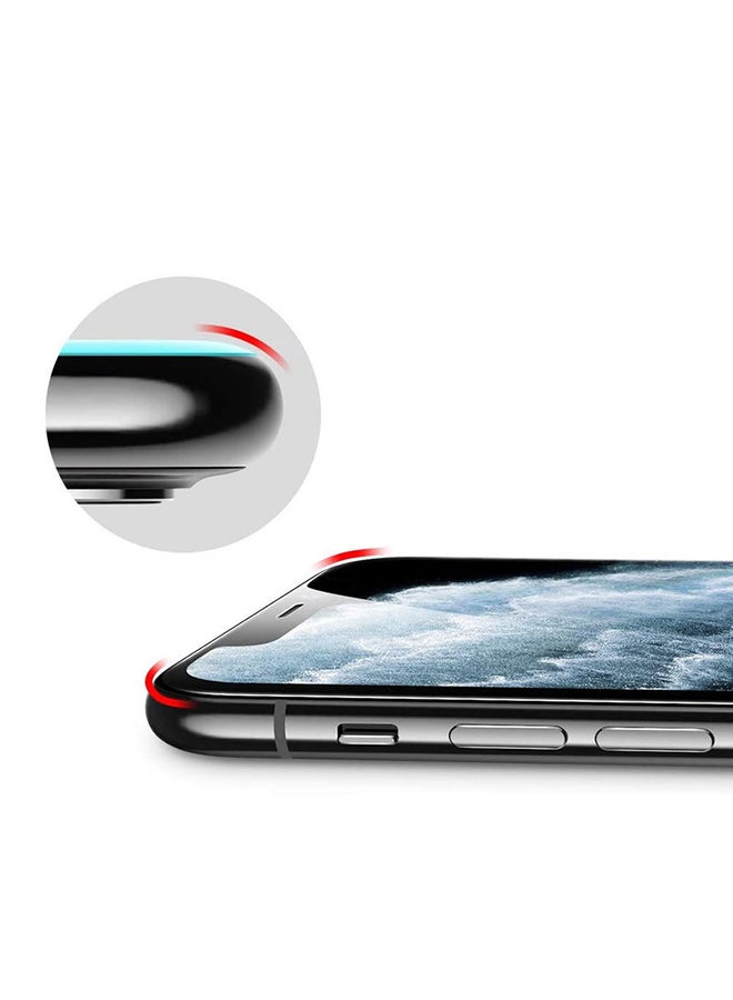 MARGOUN 2-Pack for iPhone 11 Pro Max Screen Protector Ceramic Film Anti Scratch Shatterproof Glass 12D Edge to Edge Full Coverage Clear/Black  - Image 5
