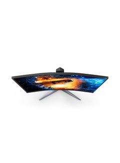 اي او سي شاشة ألعاب منحنية C24G2 مقاس 23.6 بوصة (VA / 1500R)، 1920 × 1080 (FHD)، 165 هرتز، 1 مللي ثانية، تحسين مرئي لوضع HDR، VGA x 1، HDMI 1.4 x 2، DisplayPort 1.2 x 1، تقنية Adaptive Sync المضادة للتمزق أسود أسود  - Image 5