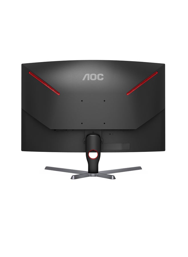 AOC - C32G3E 31.5-Inch (VA / 1000R) Curved Gaming Monitor, 1920 × 1080 (FHD), HDR Visual, 165Hz, 1ms, HDMI 1.4 x 2, DisplayPort 1.2 x 1, FreeSync Premium tear-free immersion Black & Red - Image 1