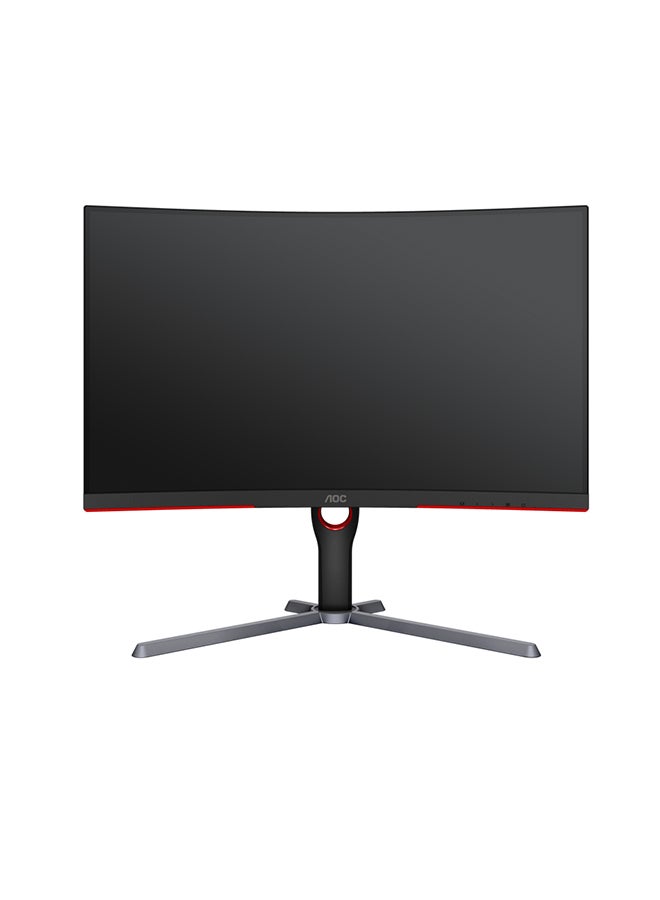 AOC - CQ27G3Z 27-Inch (VA / 1000R) Curved Gaming Monitor, Quad HD (2560 x 1440), 240Hz, 0.5ms, HDR 10 Visual, HDMI 2.0 x 2 DisplayPort 1.4 x 2, Adaptive Sync Anti-tearing Technology Black/Red - Image 1