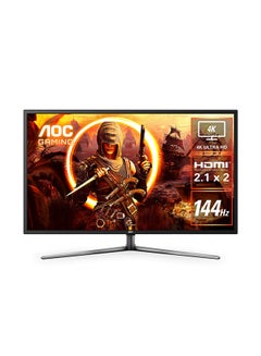 G4309VX/D 43-Inch (VA), 4K Gaming Monitor, Quantum Dot, 3840 × 2160 (UHD), 144Hz, 1ms, VESA Certified DisplayHDR 1000, HDMI 2.1 x 2, DisplayPort 1.4 x 2, Adaptive-Sync Black/Silver