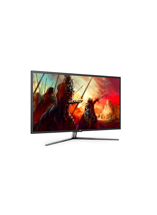 AOC - G4309VX/D 43-Inch (VA), 4K Gaming Monitor, Quantum Dot, 3840 × 2160 (UHD), 144Hz, 1ms, VESA Certified DisplayHDR 1000, HDMI 2.1 x 2, DisplayPort 1.4 x 2, Adaptive-Sync Black/Silver - Image 1