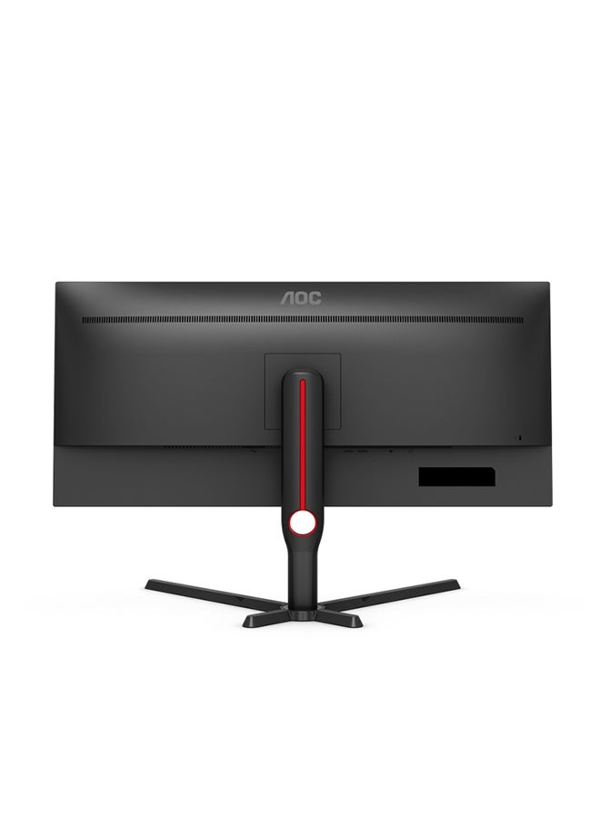 AOC - U34G3XM 34-Inch (WQHD)  (VA) Gaming Monitor, 3440x1440(QHD), 144Hz, 1 ms, HDR10 Mode Visual Enhancement, HDMI 2.0 x 2, DisplayPort 1.4 × 1, Adaptive Sync Anti-tearing Technology Black/Red - Image 1