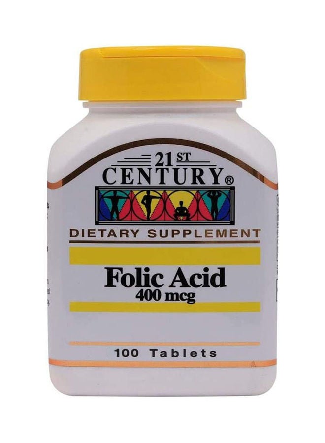 Folic Acid 400mcg 100 Tablets - v1674825380/N47542115A_1