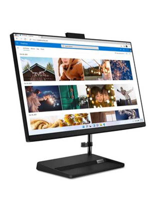 Lenovo - Ideacentre AIO 3 All-In-One With Touch Full HD 23.8-Inch Display, Core i3-1220P Processor/8GB RAM/512GB SSD/Windows 11/Integrated Intel UHD Graphics Card English/Arabic Black - Image 1