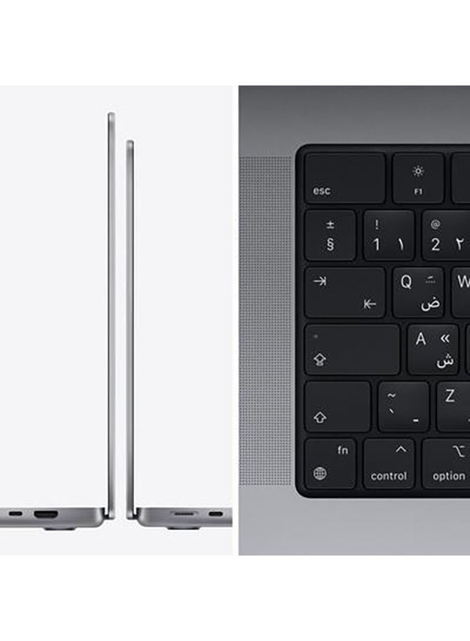 Apple - MacBook Pro (2022) With 16-Inch Liquid Retina XDR Display, M1 Max Chip With 10‑Core CPU And 32‑Core GPU Processor/64GB RAM/2TB SSD/Integrated Graphics English/Arabic Space Grey - Image 1