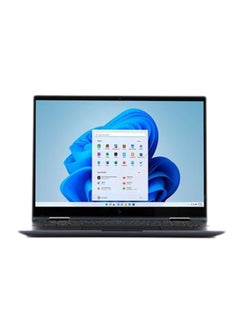 Envy x360 Convertible Laptop With 13.3-inch FHD (1920x1080)Display, Core i5-1230U Processor/8 GB RAM/512GB SSD/Iris Xe Graphics/Windows 11 English/Arabic Space blue aluminum
