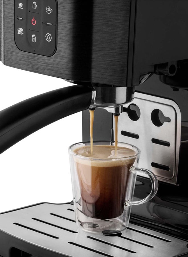 Sencor - Espresso Machine Semi-Automatic 20 Bar 14 L 1450 W SES 4040BK Black - Image 1