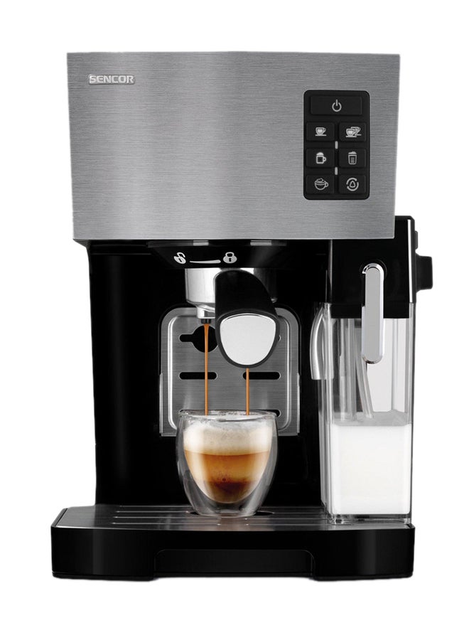 Sencor - Espresso Machine Semi-Automatic 20 Bar 1.4 L 1450 W SES 4050SS Silver - Image 1