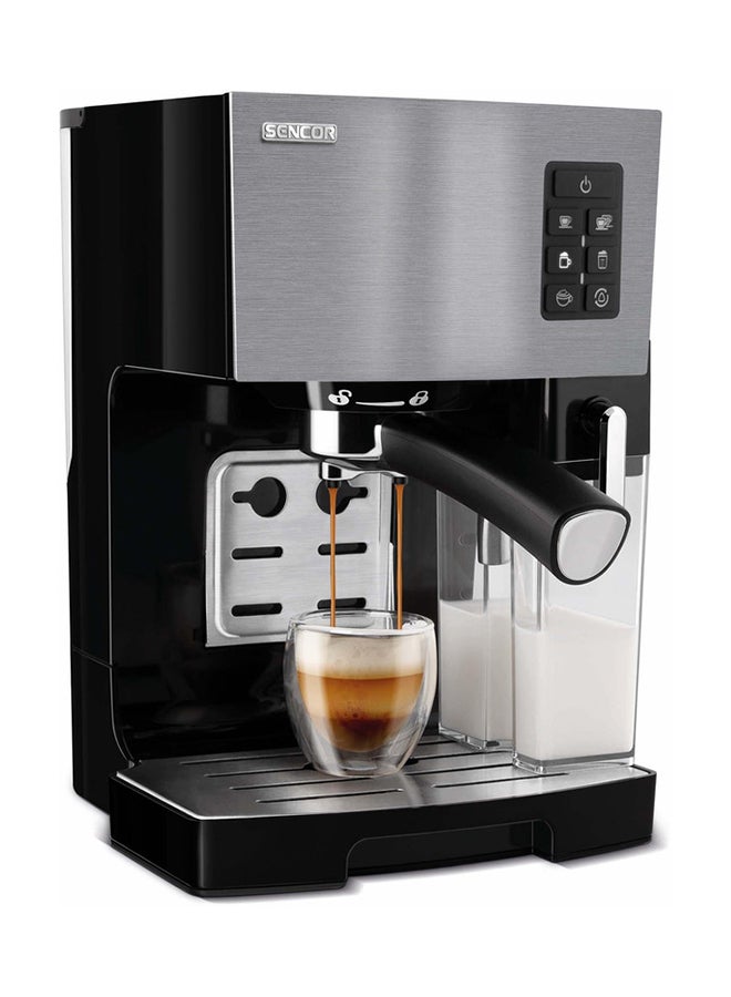 Sencor - Espresso Machine Semi-Automatic 20 Bar 1.4 L 1450 W SES 4050SS Silver - Image 1