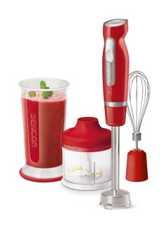 Sencor 3-In-1 Hand Blender With Chopper Stainless Wand Ice Crash SHB-4464RD Red  - Image 2
