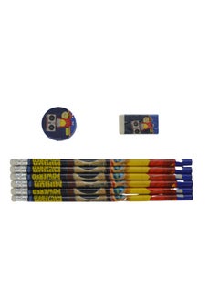 Minions Pencil Set 8Pcs Yellow/Multicolour - v1674831820/N43624608A_3