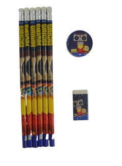 Minions Pencil Set 8Pcs Yellow/Multicolour - v1674831820/N43624608A_6