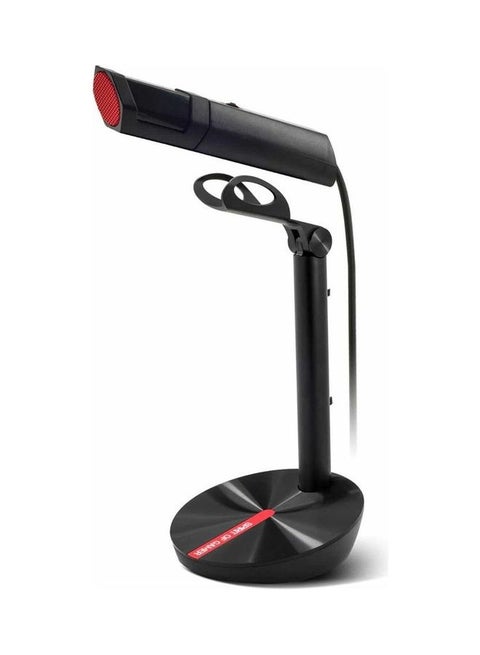 EKO Gaming AND Live Streaming USB Microphone FOR Computer With Desktop Stand| Volume Control Black/Red