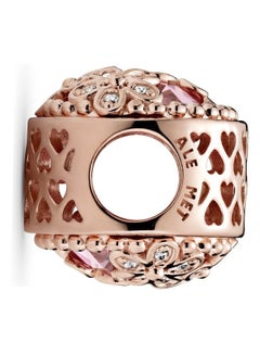 PANDORA Sparkling Pink Daisy Flower Charm  - Image 5