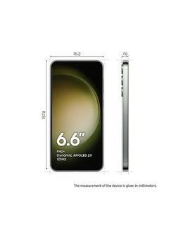 سامسونج هاتف Galaxy S23 plus 5G ثنائي الشريحة باللون الأخضر وذاكرة الوصول العشوائي (RAM) سعة 8 جيجابايت وسعة 256 جيجابايت - إصدار الشرق الأوسط  - Image 2