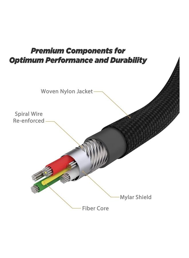 Scosche 4ft Braided Lightning To USB C Charger & Sync Cable Gold - Image 4